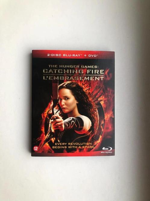 The Hunger Games: Catching Fire (2 Blu-ray’s + DVD), Cd's en Dvd's, Blu-ray, Zo goed als nieuw, Avontuur, Ophalen of Verzenden