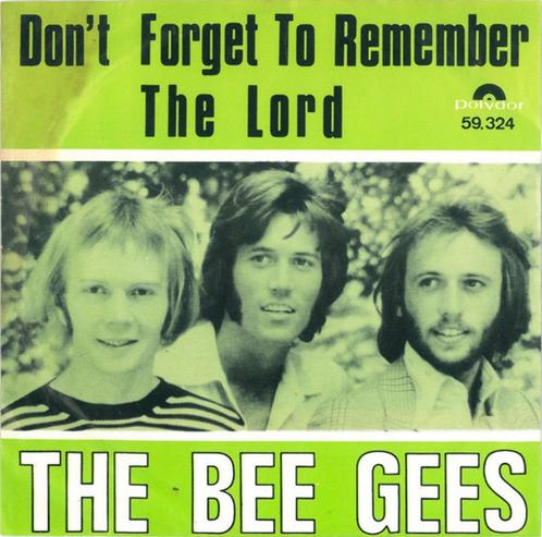 The Bee Gees – Don't Forget To Remember, CD & DVD, Vinyles Singles, Comme neuf, Single, Pop, 7 pouces, Enlèvement ou Envoi