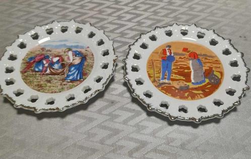 2 sierborden, Antiek en Kunst, Antiek | Keramiek en Aardewerk, Ophalen of Verzenden