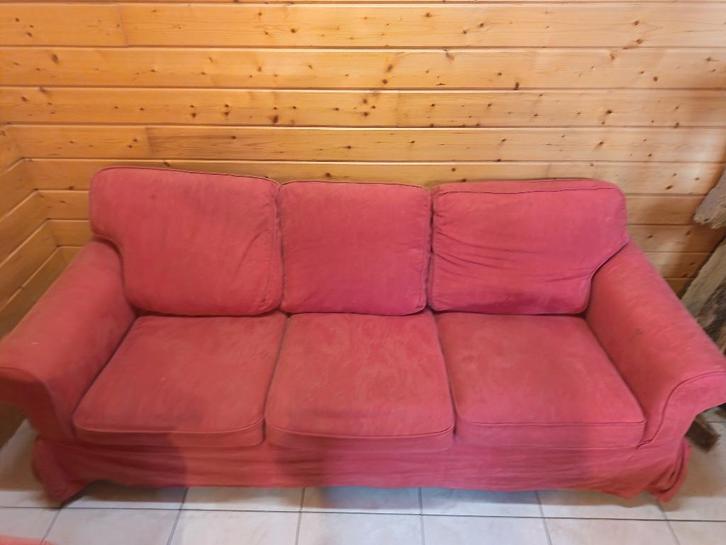 IKEA Ektorp 3-zitsbank, Huis en Inrichting, Zetels | Zetels, Gebruikt, Rechte bank, Driepersoons, 200 tot 250 cm, 75 tot 100 cm
