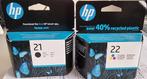 HP Cartridges 21 en 22, Computers en Software, Printerbenodigdheden, Nieuw, Cartridge, Hp, Ophalen of Verzenden