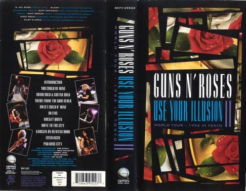 VIDEO GUNS N' ROSES USE YOUR ILLUSION II TOKYO 1992, Cd's en Dvd's, VHS | Documentaire, Tv en Muziek, Gebruikt, Muziek en Concerten
