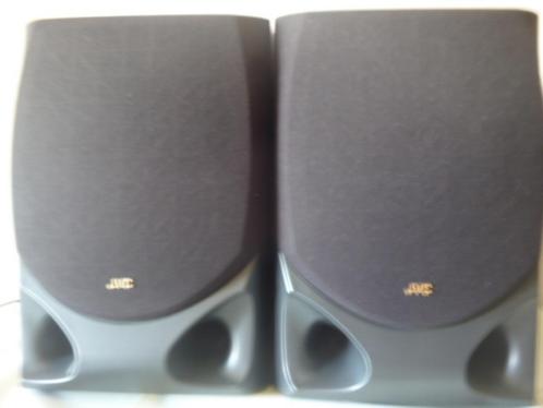 2 JVC Boxen zwart (2weg luidsprekers) 60W - 205x295x231mm, Audio, Tv en Foto, Luidsprekerboxen, Gebruikt, 60 tot 120 watt, JVC