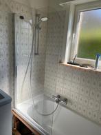 Glazen douchewand - 80cm - draaiend, Ophalen, Gebruikt, Glas, Bad