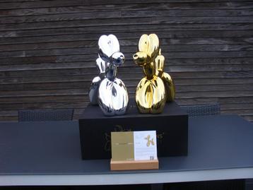 Jeff Koons (After) - Balloon Dog goud en zilver