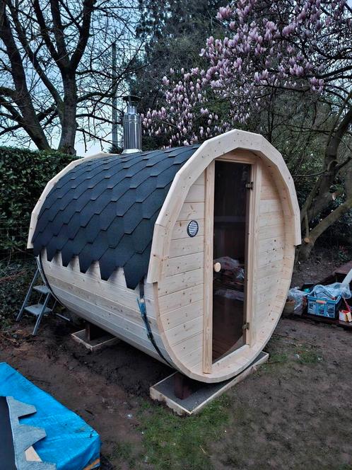 Sauna Barrel 2M Gratis Levering en Plaatsing, Sport en Fitness, Sauna, Nieuw, Ophalen of Verzenden