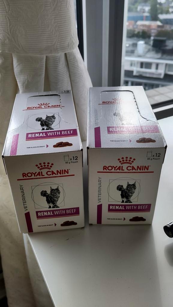 Kat: Royal Canin Renal with beef (2*12), Dieren en Toebehoren, Dierenvoeding, Kat, Ophalen