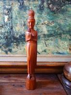 Thailand handgesneden beeld welkomstgroet. 32 cm hoog, Ophalen of Verzenden