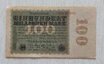 Germany 1923 - 100 Millionen Mark Reichsbanknote  19K.132905, Los biljet, Duitsland, Verzenden