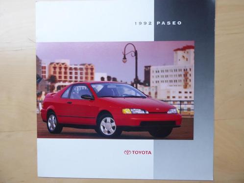 Extra grote USA brochure TOYOTA Paseo, Engels, 1992, Livres, Autos | Brochures & Magazines, Toyota, Envoi