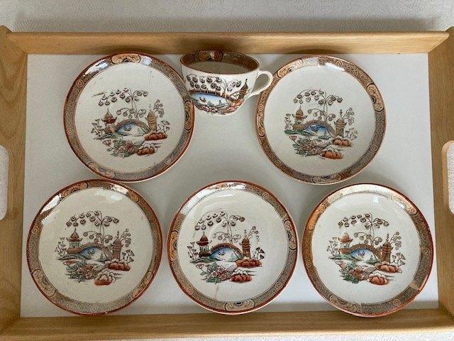 5 soucoupes Badonviller, Antiquités & Art, Antiquités | Services (vaisselle) pièces, Enlèvement ou Envoi