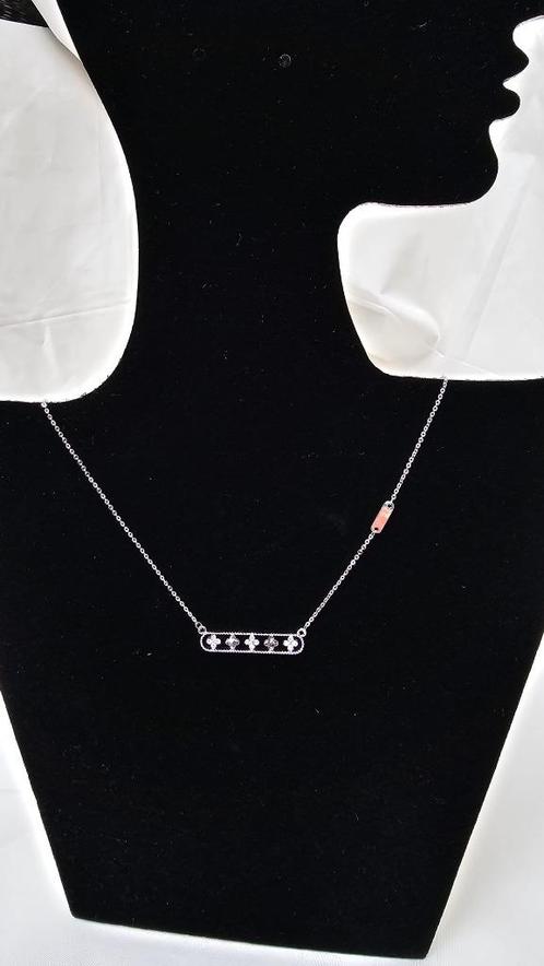Unieke Geometrische Ketting, Handtassen en Accessoires, Kettinghangers, Nieuw, Overige materialen, Grijs, Overige voorstellingen