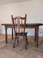 tafel en stoelen, Huis en Inrichting, Ophalen, Klassiek, Eikenhout, 50 tot 100 cm