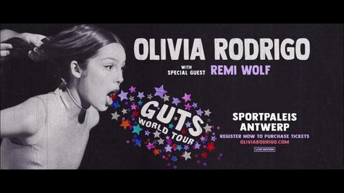 2 tickets pour la tournée GUTS d'Olivia Rodrigo, Anvers 21-5, Tickets & Billets, Concerts | Pop, Deux personnes, Mai