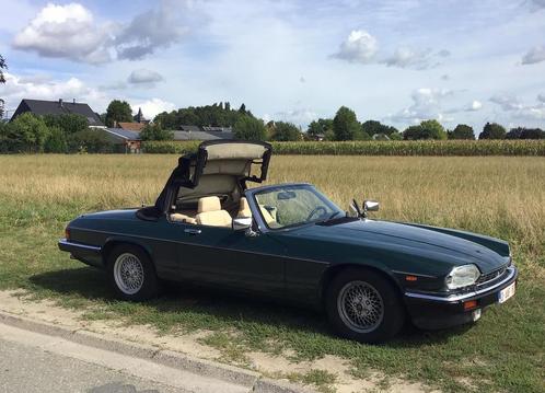 Jaguar XJS V12 cabrio racing green, Auto's, Jaguar, Particulier, XJS, ABS, Benzine, Cabriolet, 2 deurs, Automaat, Groen, Beige