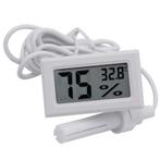 Digitale LCD Thermometer Hygrometer met Kabel en Sensor Wit, Enlèvement ou Envoi, Neuf