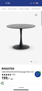 Table ronde tulipe RINGSTED noire, Huis en Inrichting, Tafels | Eettafels, Ophalen, Zo goed als nieuw