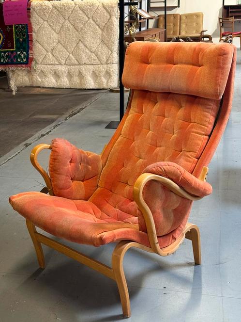 Bruno Mathsson Pernilla vintage fauteuil relax stoel, Huis en Inrichting, Fauteuils, Zo goed als nieuw, Stof, Ophalen of Verzenden