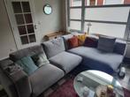 Canapé IKEA 2 places + méridienne. Revêtement tissu gris, Ophalen, Gebruikt, Hoekbank, Driepersoons