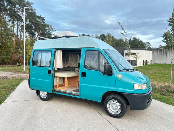 peugeot boxer 2.5d mobilhome-camper zonnepanelen +dakdrager, Caravans en Kamperen, Mobilhomes, Bedrijf, Diesel, Ophalen