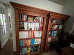 Paar boekenkasten met twee delen, 25 tot 50 cm, Art deco, 100 tot 150 cm, Gebruikt