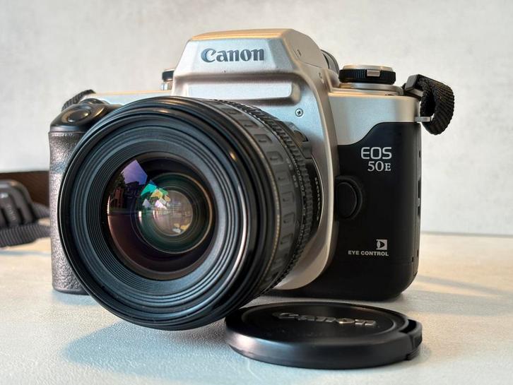 Canon EOS 50e en 28-80 mm, Audio, Tv en Foto, Fotocamera's Analoog, Zo goed als nieuw, Canon, Ophalen of Verzenden