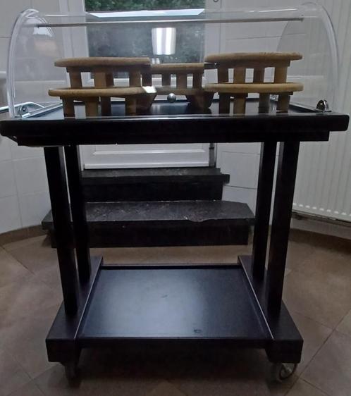 Table roulante de présentation à fromage, Huis en Inrichting, Tafels | Sidetables, Zo goed als nieuw, 50 tot 75 cm, 50 tot 100 cm