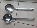 Professionele inox 18/10 pollepel & schuimspaan, Ophalen of Verzenden, Zo goed als nieuw