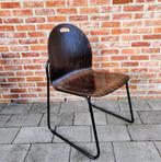 6 stoelen hout metaal Tali n -cornedo-vicenza- italia.., Huis en Inrichting, Metaal, Ophalen
