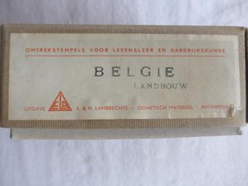 Oude schoolstempel : België - Landbouw beschikbaar voor biedingen