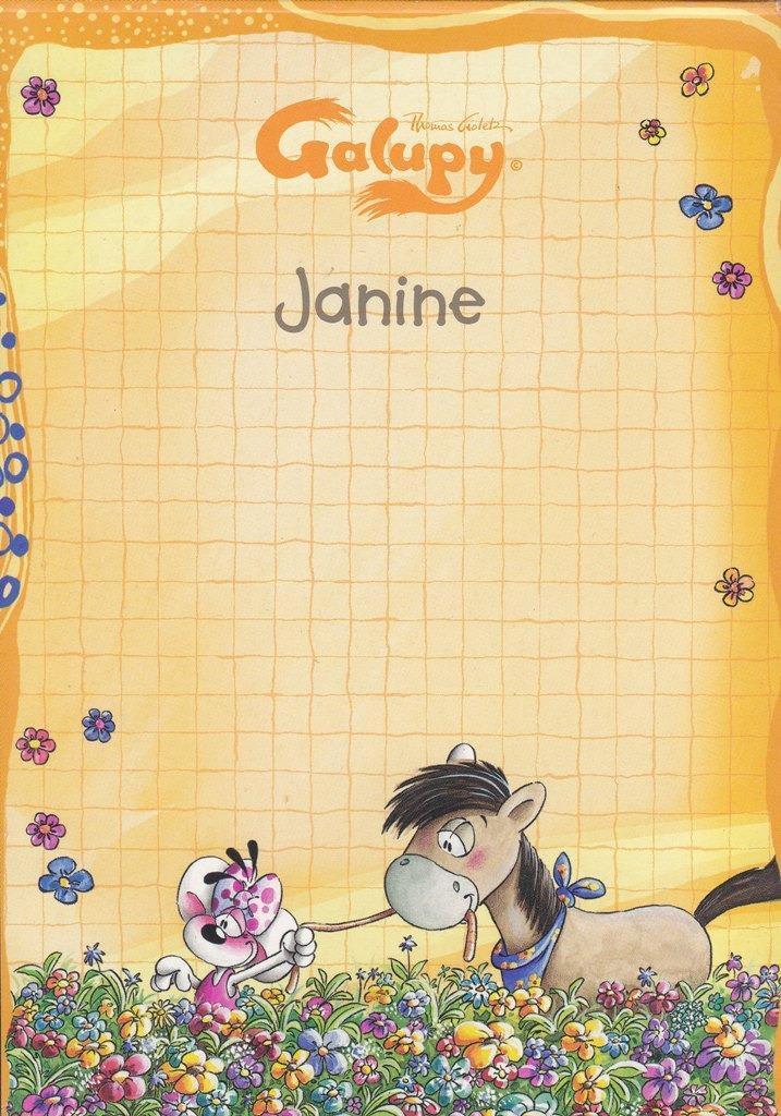 Galupy restblok Janine – Generatie 13 met 20 blaadjes., Verzamelen, Diddl, Nieuw, Papier, Kaart of Schrift, Galupy, Ophalen of Verzenden