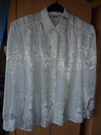 Chemisier blanc brillant à longues manches Taille 40, Ophalen, Nieuw, Maat 38/40 (M), Wit