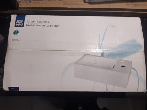 AQUA VIVE lave main ceramique, Doe-het-zelf en Bouw, Sanitair, Nieuw, Wastafel, Ophalen