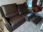 Lederen relax tweezit, Huis en Inrichting, Ophalen, Zo goed als nieuw