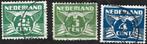 3 Postzegels Nederland 1924 Vliegende Duif met cijfer, Postzegels en Munten, Postzegels | Nederland, Ophalen of Verzenden, T/m 1940