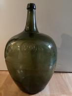 Vintage grote groene glazen vaas, Enlèvement, Vert, Verre, 50 à 75 cm