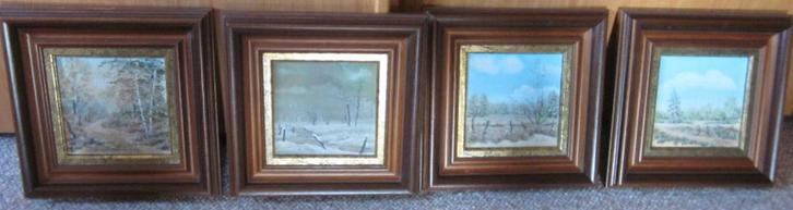 Peintures - 4 saisons, Antiquités & Art, Art | Peinture | Classique, Enlèvement