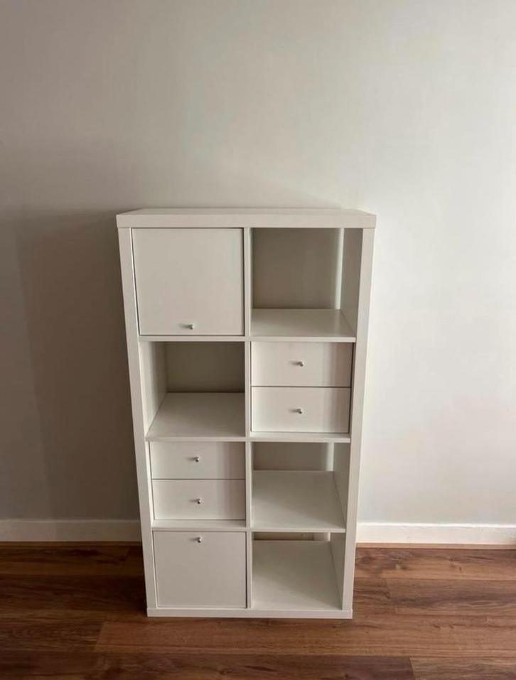 IKEA KALLAX Vakkenkast | 8-Vak Met Deuren & Lades | LEVERING, Huis en Inrichting, Woonaccessoires | Wandplanken en Boekenplanken