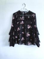 Zara Basic Stijlvolle blouse Maat M – Trendy & Elegant!, Maat 38/40 (M), Verzenden, Zwart, Zo goed als nieuw