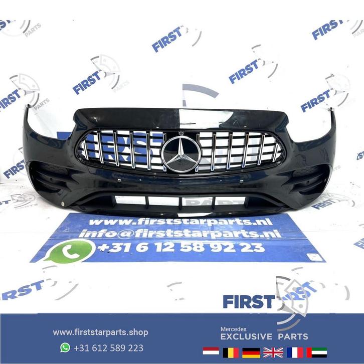 W213 W238 E43 E53 FACELIFT AMG VOORBUMPER ZWART WIT GRIJS  E, Auto-onderdelen, Carrosserie, Bumper, Mercedes-Benz, Voor, Gebruikt