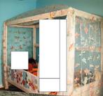 Hemelbed LIFETIME kleur whitewash dennenhout, Ophalen, Gebruikt, Lattenbodem
