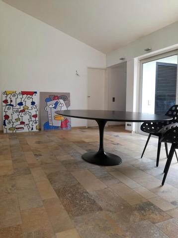 244 x 137 tulipe laminate wit of zwart Eero Saarinen stoelen beschikbaar voor biedingen