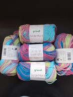 Sol de Mar II grűndl katoen, garen 5x100g verloop kleuren, Verzenden, Zo goed als nieuw, Breien of Haken, Naald