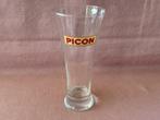 Picon glas fluit rode tekst gele rechthoek PICON, Ophalen of Verzenden, Zo goed als nieuw, Gebruiksvoorwerp