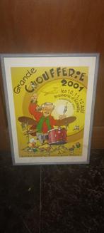 Brasserie bière affiche Grande Choufferie 2001 La Chouffe, Enlèvement, Utilisé, Panneau, Plaque ou Plaquette publicitaire, Duvel