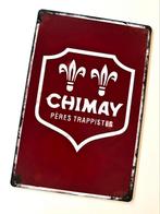 Metalen reclamebord Chimay Trappist, Ophalen of Verzenden, Nieuw, Reclamebord, Plaat of Schild