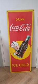 Email emaille reclamebord bord Coca Cola, Ophalen of Verzenden, Gebruikt, Reclamebord