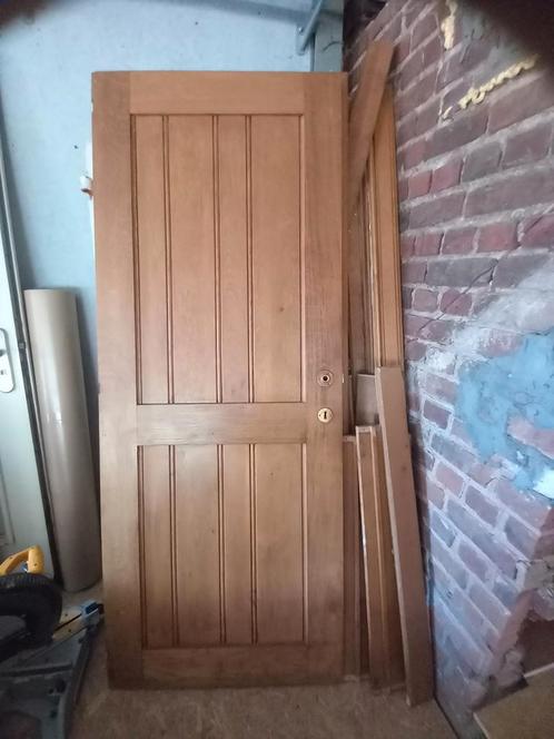 2 eiken binnendeuren, Doe-het-zelf en Bouw, Deuren en Vliegenramen, Zo goed als nieuw, Ophalen