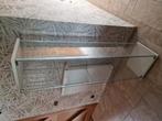 Vitrine kast geen schade met 3 glazen legbanken, Ophalen, Zo goed als nieuw