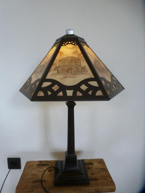 LAMPE DE TABLE/LAMPADAIRE avec images de PEPINGEN, Maison & Meubles, Lampes | Lampes de table, Comme neuf, 50 à 75 cm, Verre, Métal